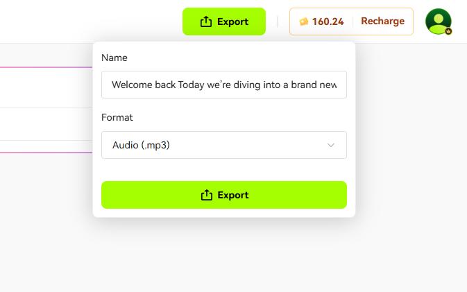Save the Generated AI Voice