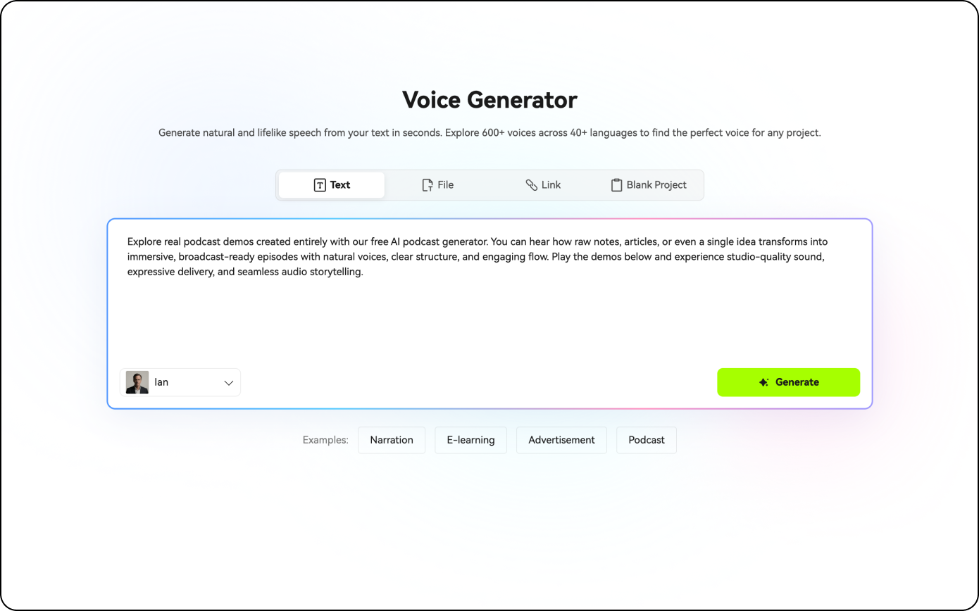 BlipCut ai for podcast