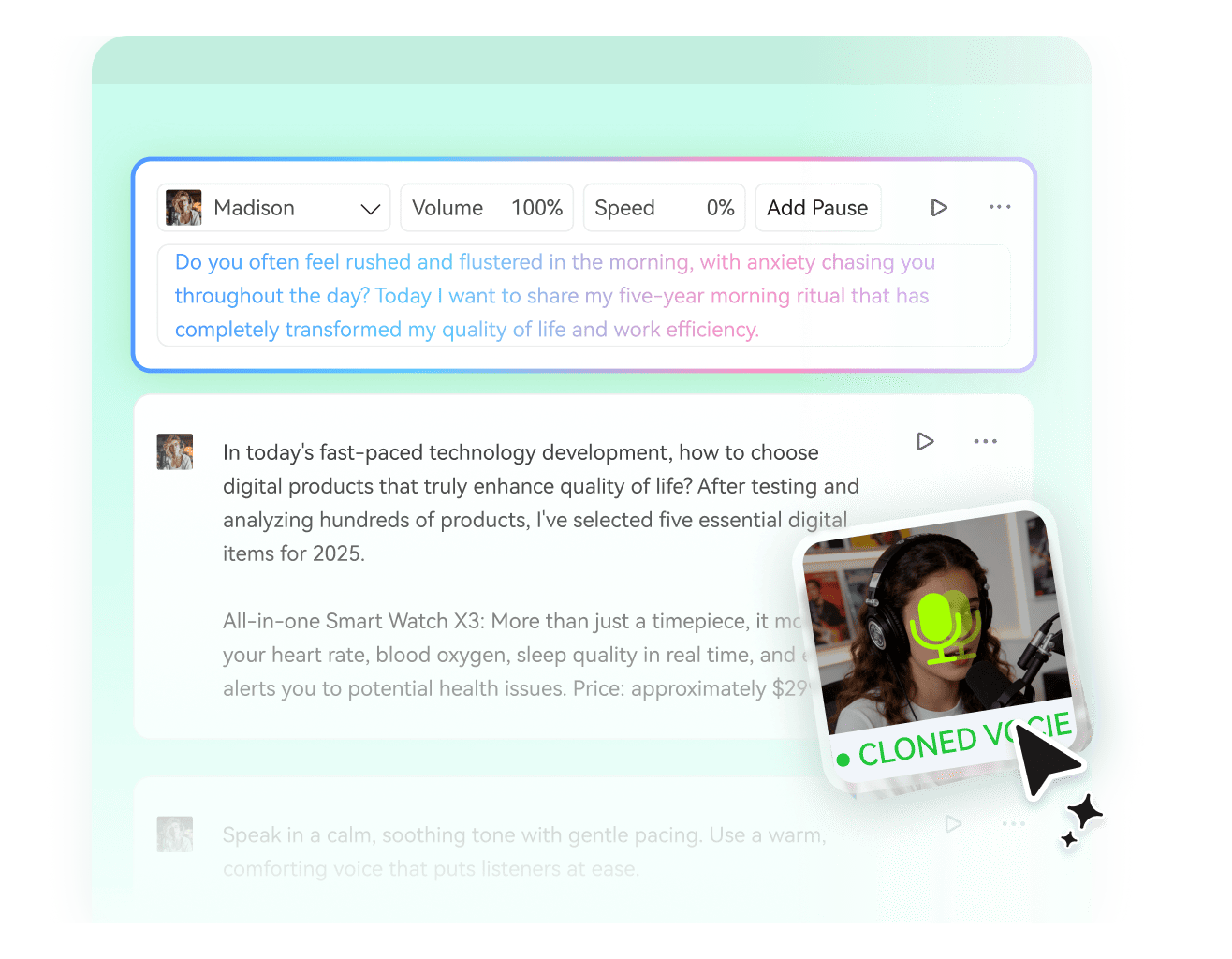 BlipCut ai voice cloning free