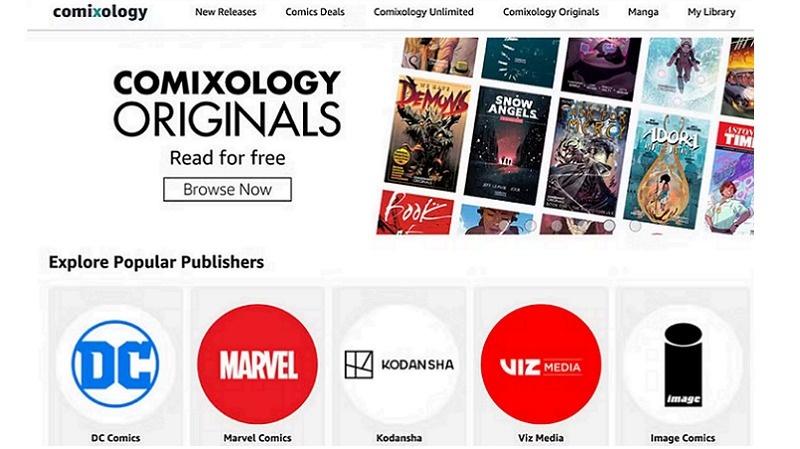 Comixology Manga Reader App