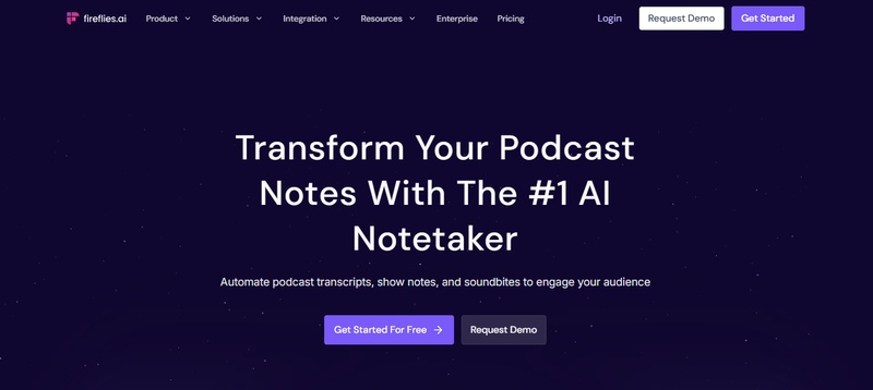 Fireflies.ai to Summarize Podcast