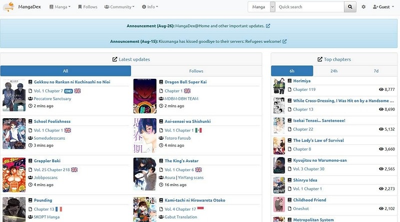MangaDex Manga Reader Apps