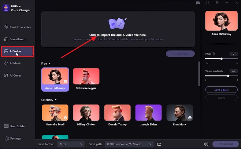 access ai voice hitpaw voicepea