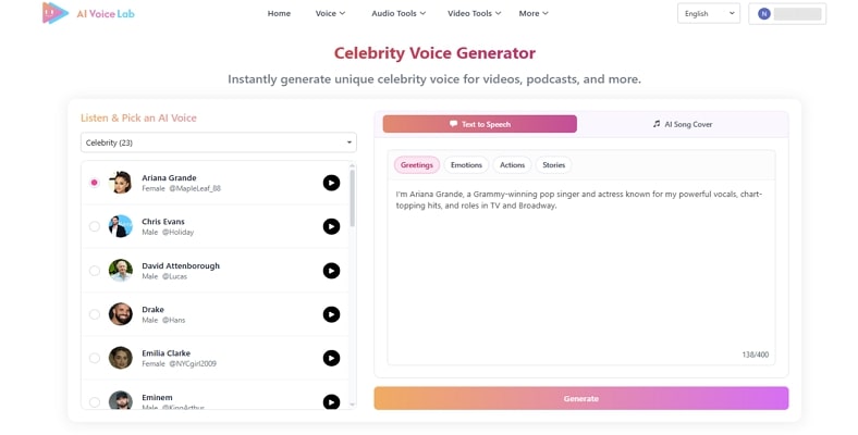 ai voice simulator aivoicelab