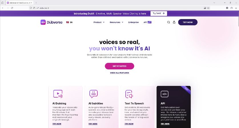 dubverse is another good dubbing application