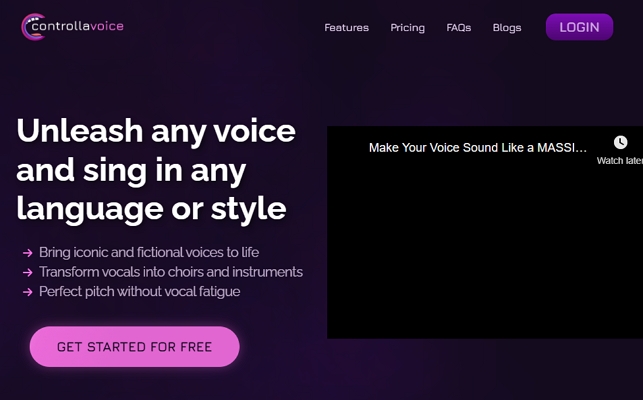 controllavoice singing voice generator