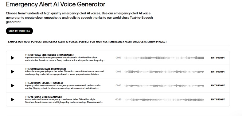 elevenlabs eas voice maker