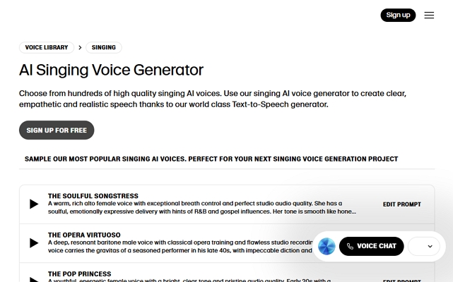 elevenlabs ai singing voice generator
