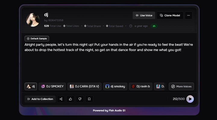 fish audio ai dj voices