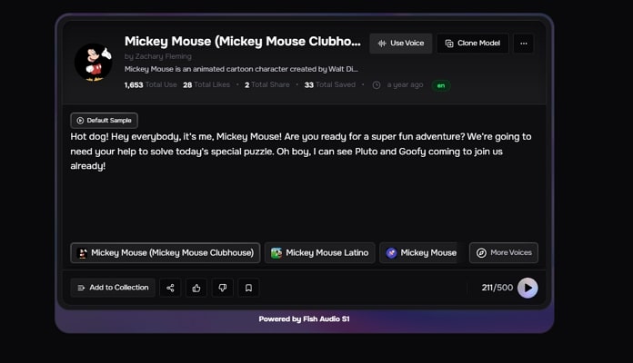 voiceover fish audio ai