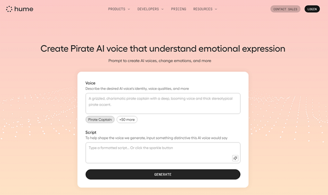 make pirate voice humeai