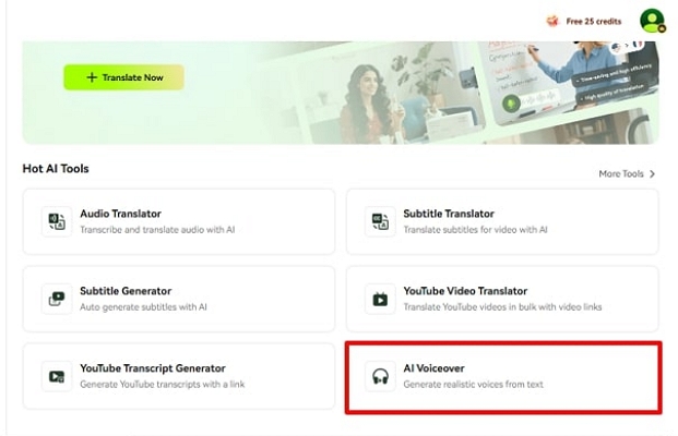 create voiceover in blipcut