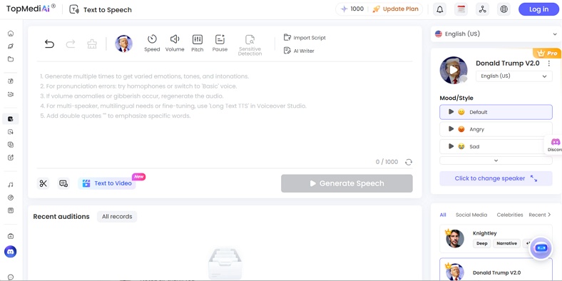 use tts topmediai tool