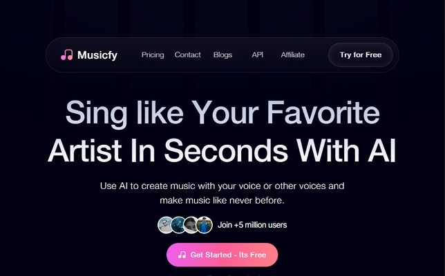 musicfy tool for cloning voice