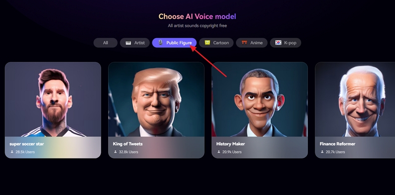 try mediaio generate celebrity voice