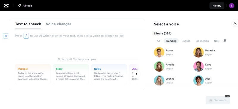 capcut text to speech