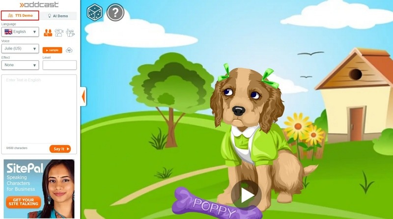 Oddcast TTS Demo