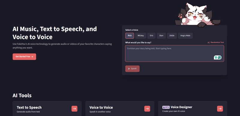Fakeyou celebrity voice generator