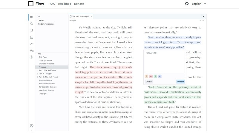 Flow ePub Reader Online Free