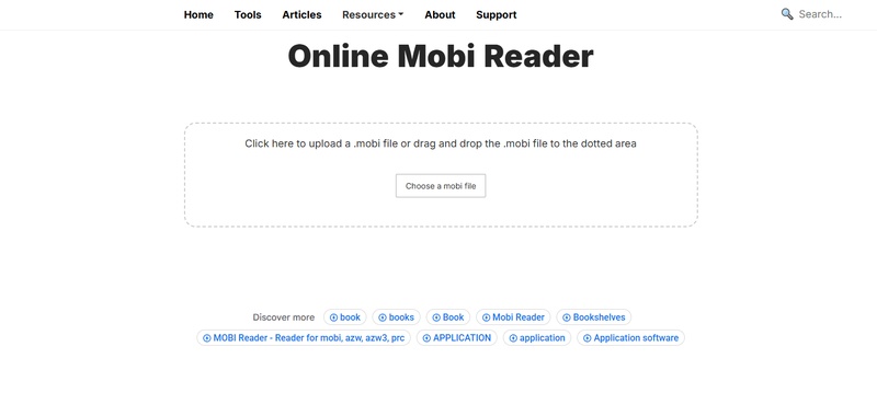lwebapp File MOBI Reader