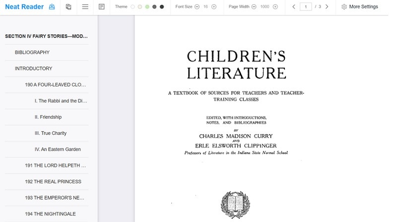Neat Reader Reading ePub Online