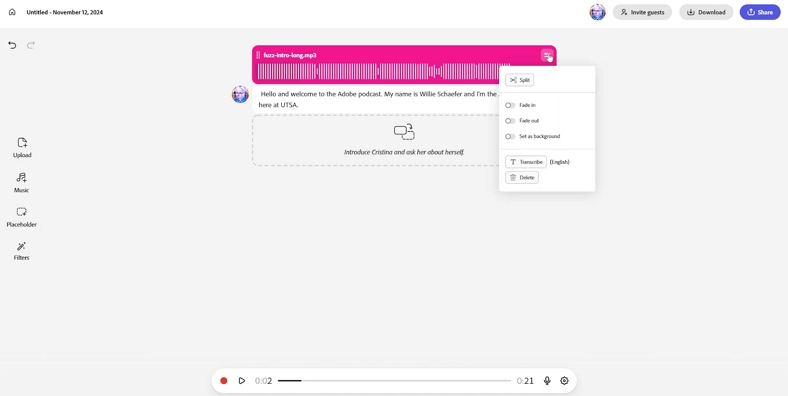 adobe podcast ai multi-track editing