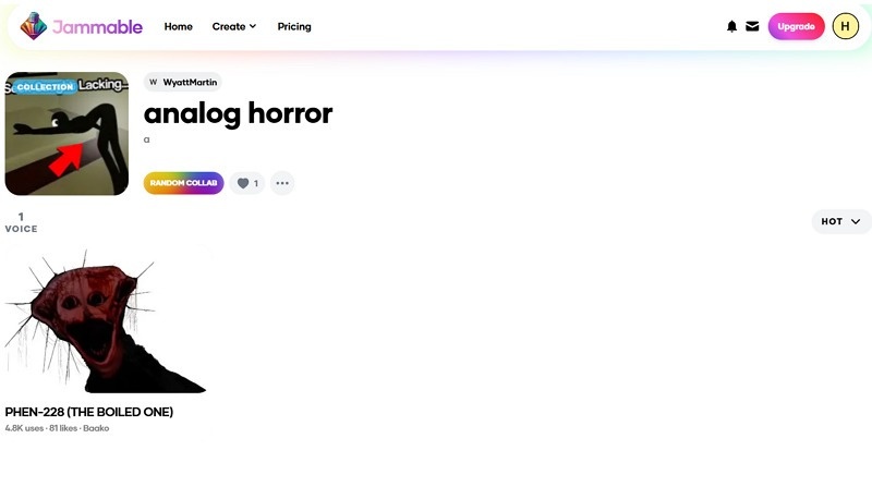 Jammable Analog Horror Text to Speech