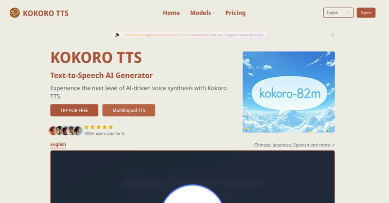 Kokoro Open TTS Model