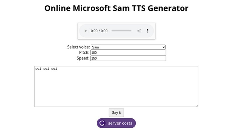 Microsoft Text to Speech Generator